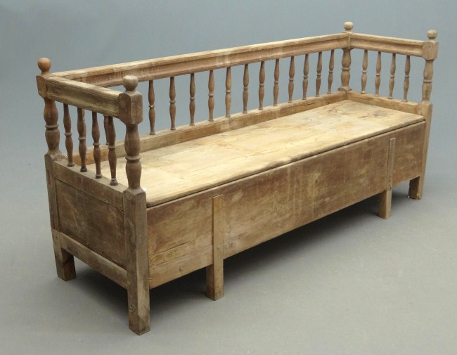 19th c. primitive daybed. 72' W