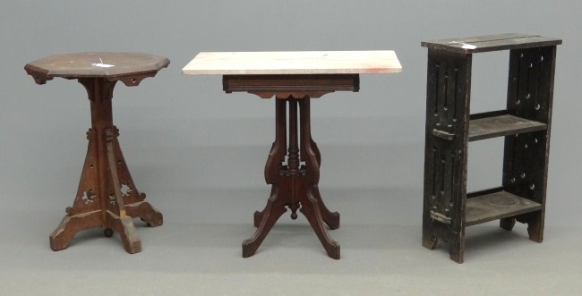 Lot two Victorian stands one has 1672f8