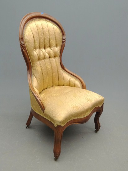 Victorian upholstered chair. 15''