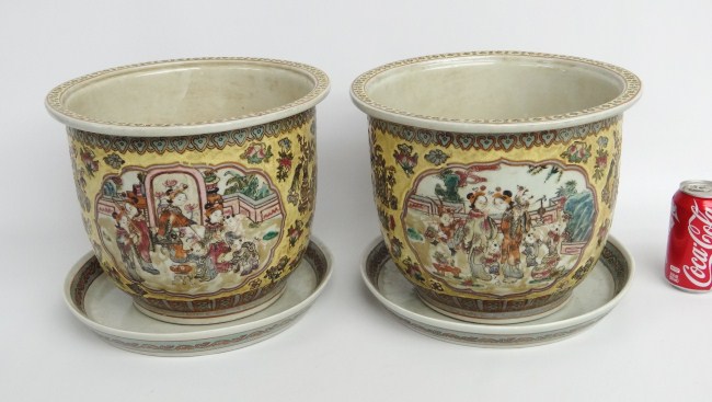 Pair Asian porcelain planters  167327