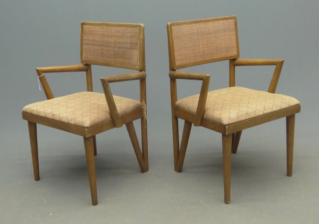 Pair Mid Century arm chairs 18  16735a