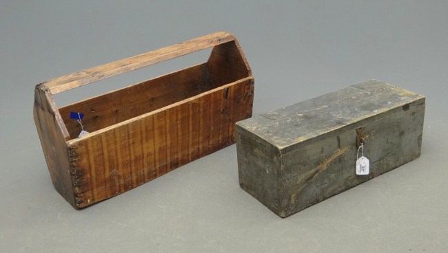 Lot including 19th c tool trunk 167364