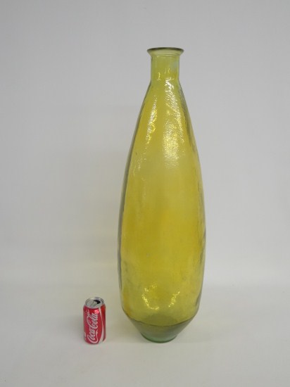 Large glass vase/bottle. 32 Ht.