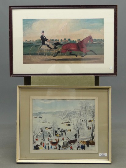 Lot including trotter print (sight