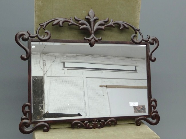 Decorative metal mirror.41 x 34.