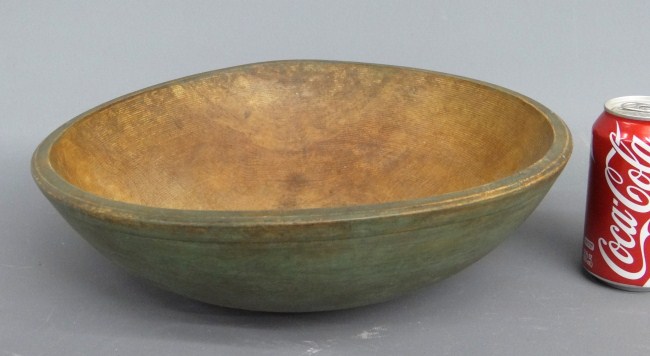 19th c. wooden bowl. 15'' Diameter