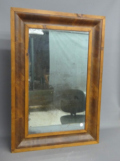 19th c. ogee mirror. 29 1/2'' x