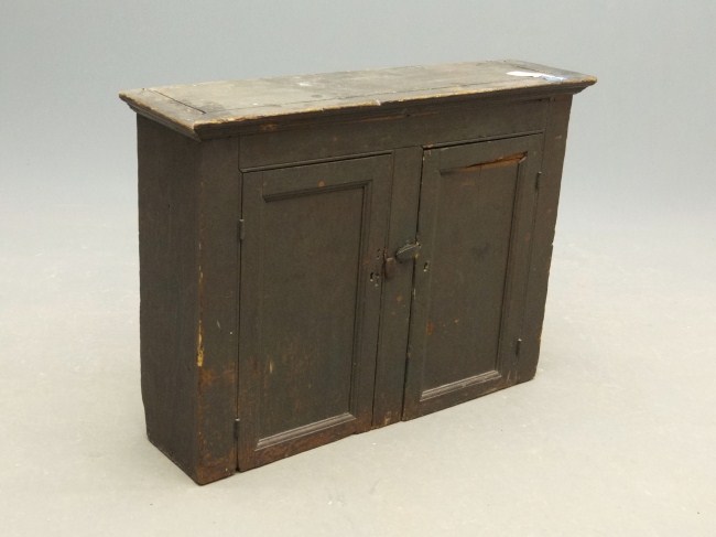 19th c 2 door hanging cupboard  16743f