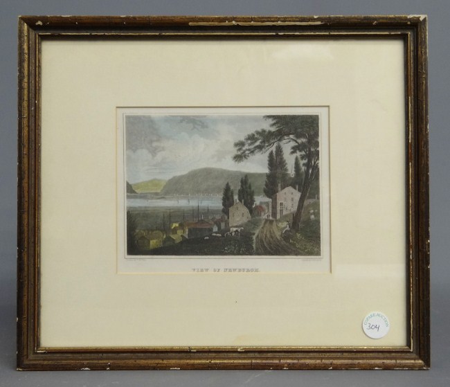 19th c. ''View Of Newburgh'' print