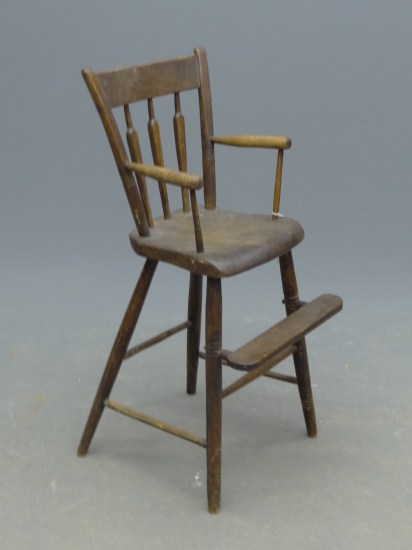 19th c. child' s highchair.