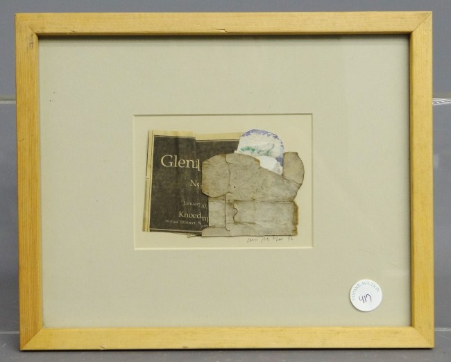 Mixed media signed and dated Glenn 16751e