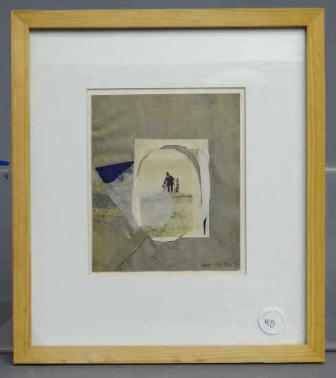 Mixed media signed and dated ''Center