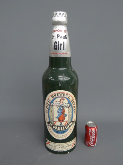 St. Pauli Girl advertising bottle.