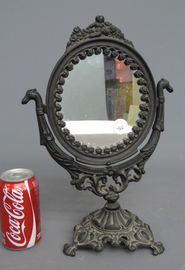 Cast iron dresser mirror 14 3 4  16754c