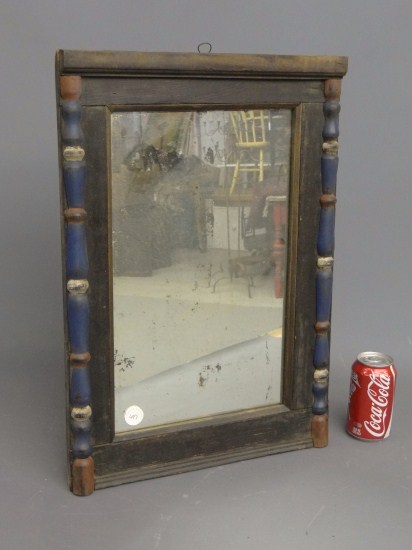19th c. mirror with polychrome