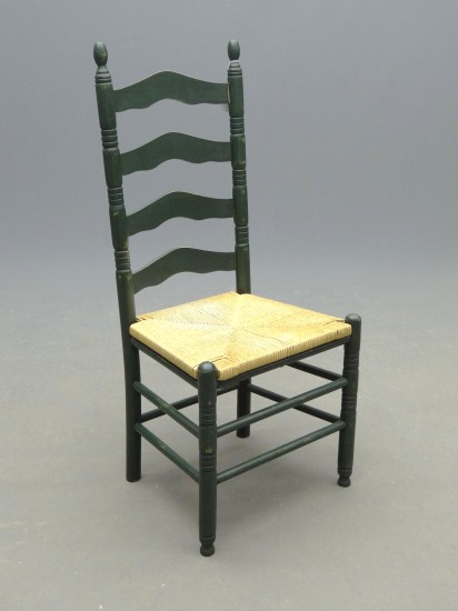Contemporary ladderback side chair