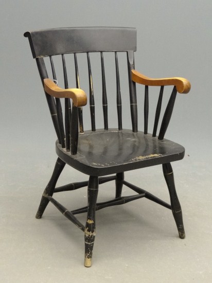 Hitchcock type armchair in black 1675ba