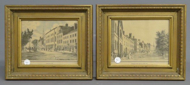 Lot (2) vintage prints ''Broadway