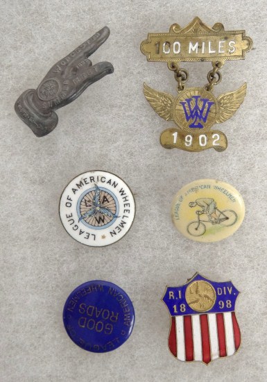 Lot 6 Medals and Button: R. I.
