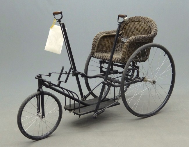 C. 1890 Invalid tricycle with wicker
