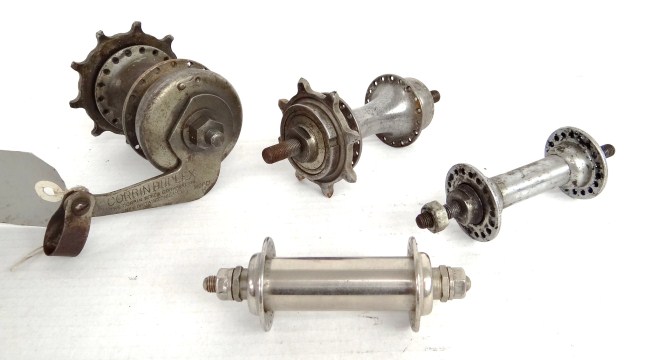 Lot of (4) bicycle hubs.