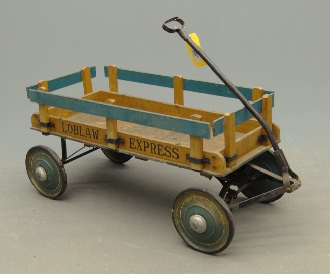 C. 1950s Loblaw Express wood wagon