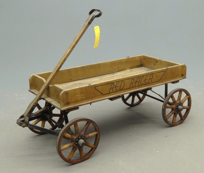 C 1920 Red Racer Wagon wood with 167787