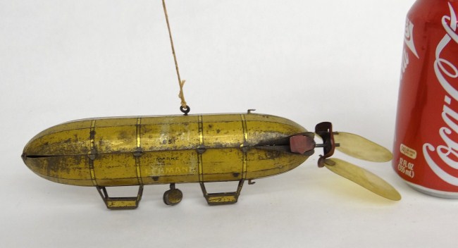 C. 1910 Lehmann Zeppelin toy. 9 Length.