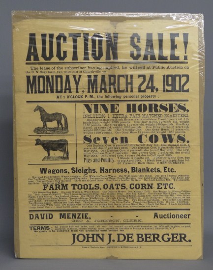 Dated 1902 auction broadside from 167c7b