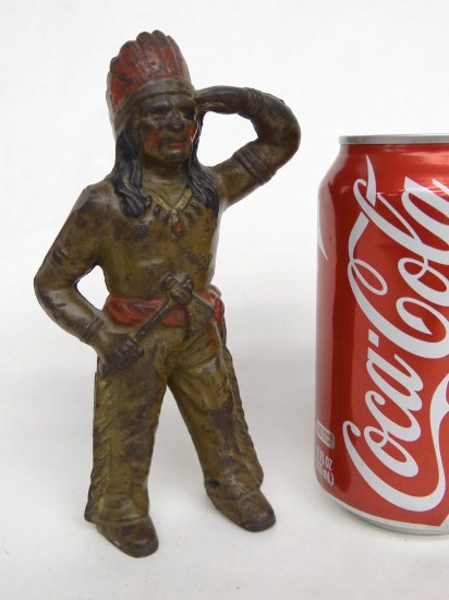 19th c. cast iron Indian Chief with