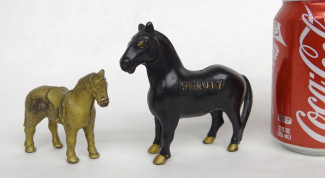 Lot 2 19th c. horse banks ''Beauty''