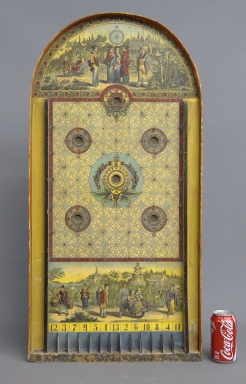 19th c Bagatelle gameboard with 167c99