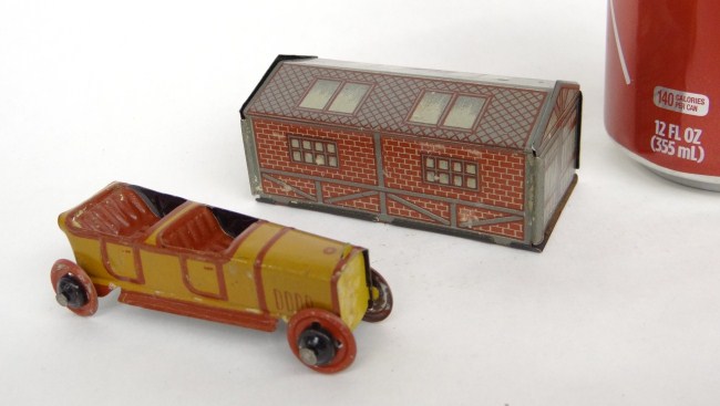 C. 1920' s German 1 Cent toy garage
