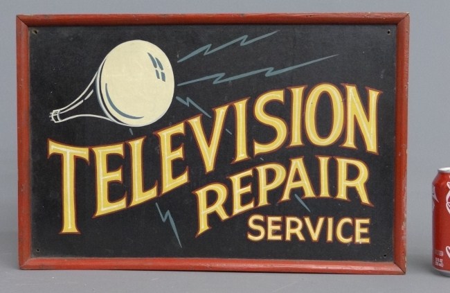 Vintage ''Television Repair Service''