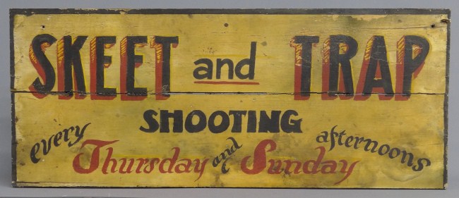 Early 20th c. Maine trade sign