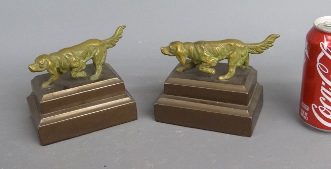 Lot 2 pair vintage bookends. One