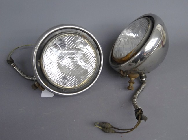 Pair vintage Ford headlights  167cd6