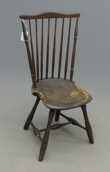 19th c. fanback Windsor chair.