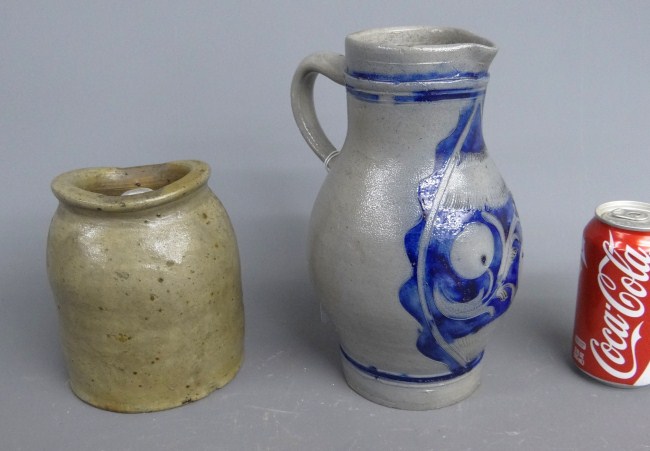 Lot including 18th c. German pitcher