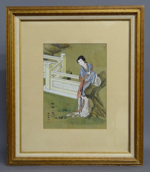 Asian watercolor of a woman on 167d14