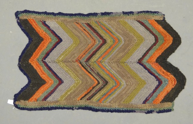 Early 20th c braided rug 26 1 2  167d23