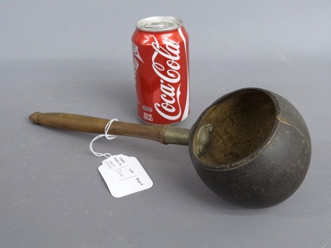 19th c. ladle (made from coconut shell).