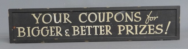 Early 20th c. framed trade sign