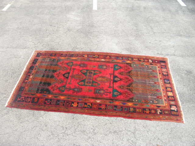 Oriental style wool pile hand woven 16b42c