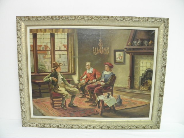 Oil painting on canvas mid 20th 16b44c