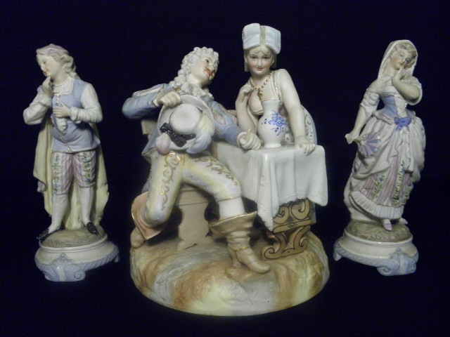 Fine German porcelain bisque figurines.