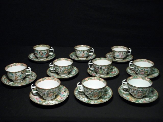 Chinese export Rose Medallion porcelain