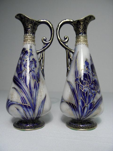 Pair of Doulton Burslem hand painted 16b52c