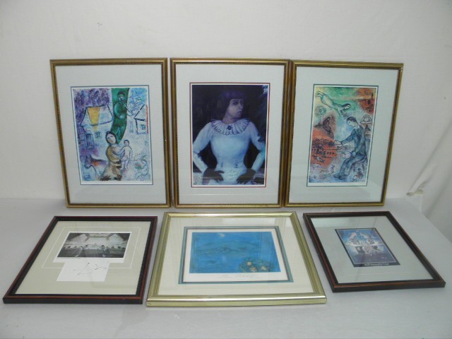 Four Marc Chagall signed lithographs  16b538