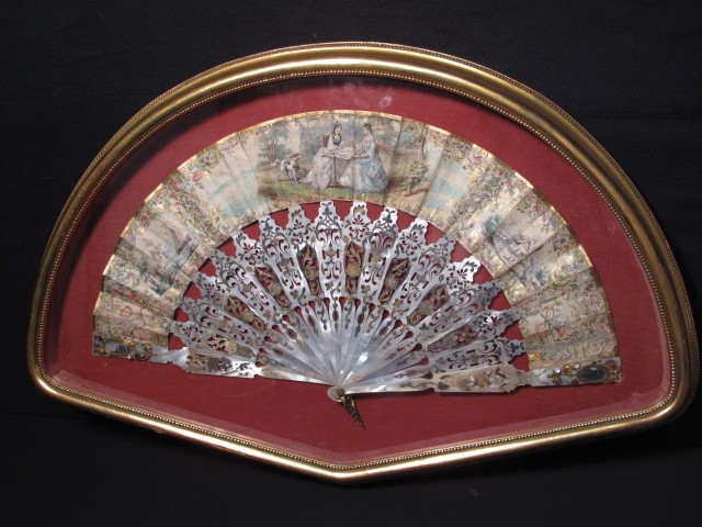 19th century fan probably French  16b9a8